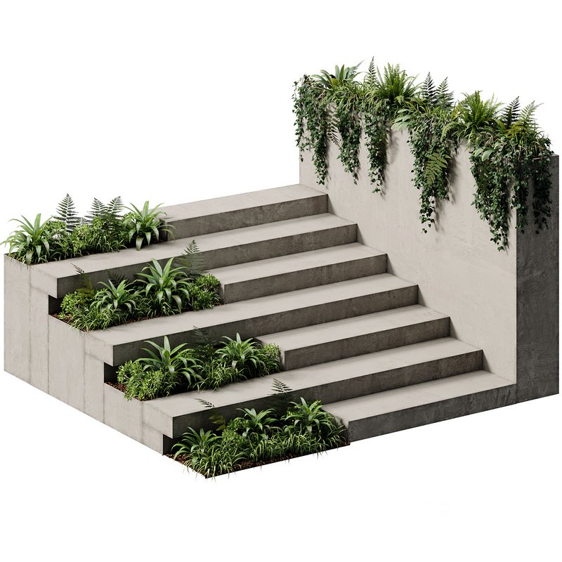 Landscape Furniture stairs – Set 02 Image 1
