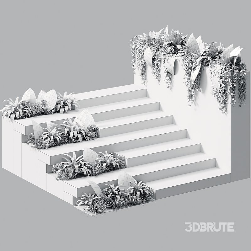 Landscape Furniture stairs – Set 02 Image 5