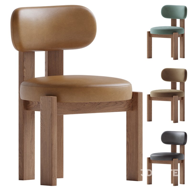 Contemporary oak chair Image 1