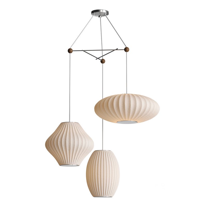 Triple Bubble Lamp Fixture. Herman Miller. Nelson Image 1