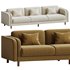Pershing Curved Arm 104 Sofa - Thumbnail 1