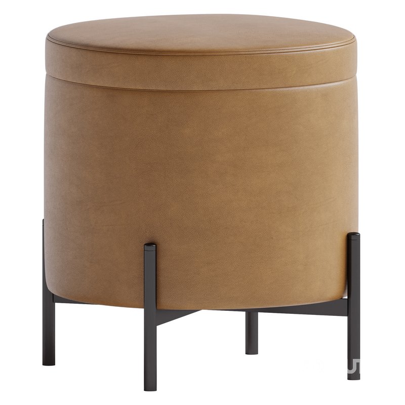 Pouf Grace light gray Image 1