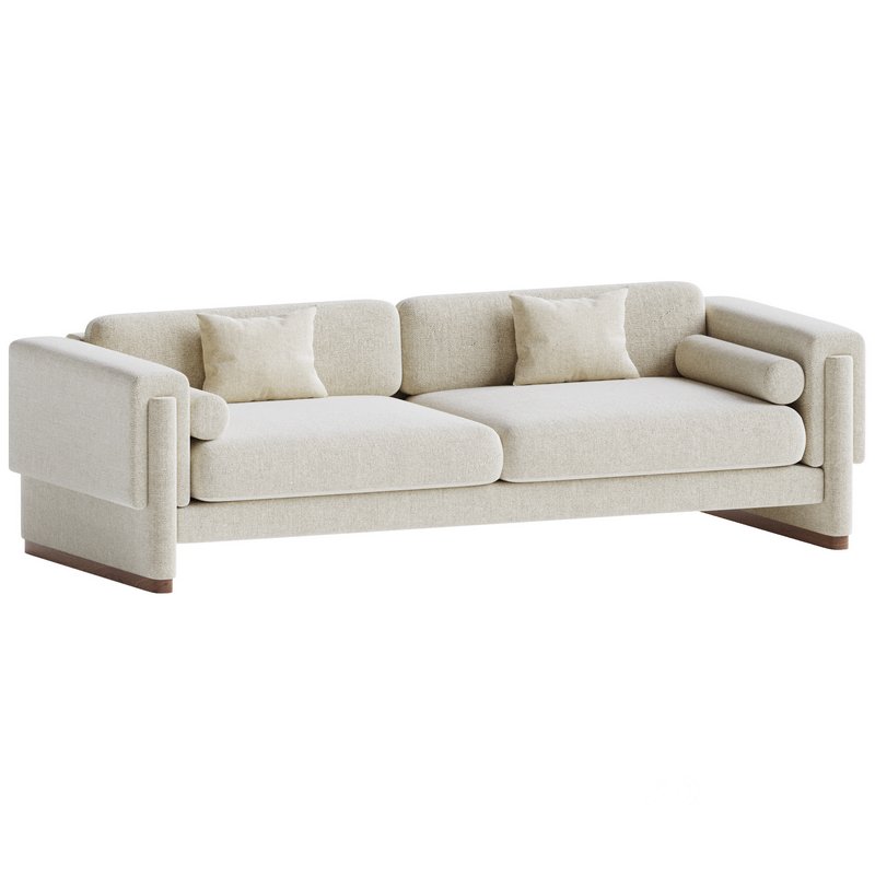 Howard Sofa Upholstered Down and Solid Wood Image 2