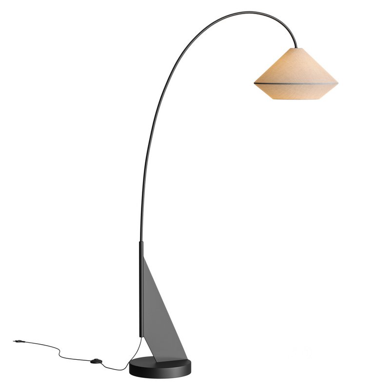 Avenir Dark Bronze Metal Arc Floor Lamp Image 3