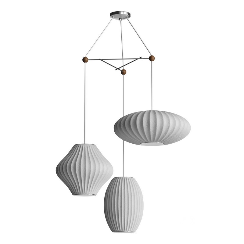 Triple Bubble Lamp Fixture. Herman Miller. Nelson Image 2