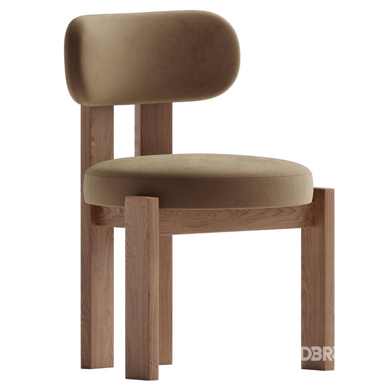 Contemporary oak chair Image 3