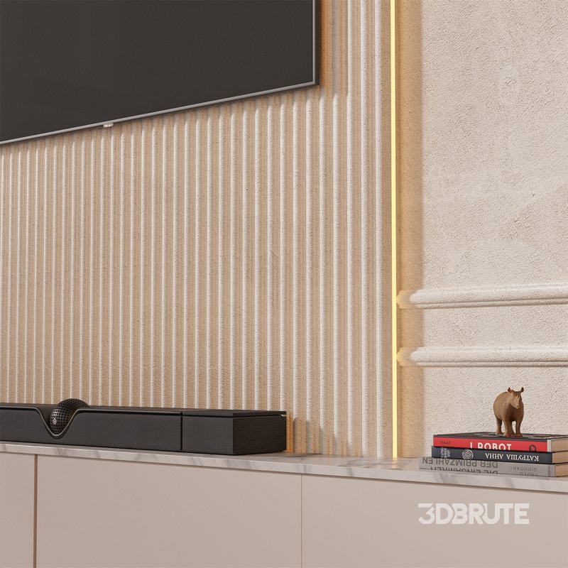 TV wall set 03 Image 4