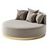 Upholstered round chaise - Thumbnail 1