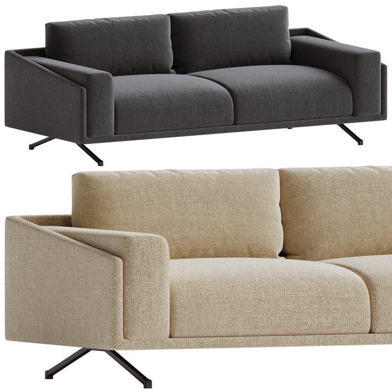 Marat 3 Seater Fabric Sofa Image 5