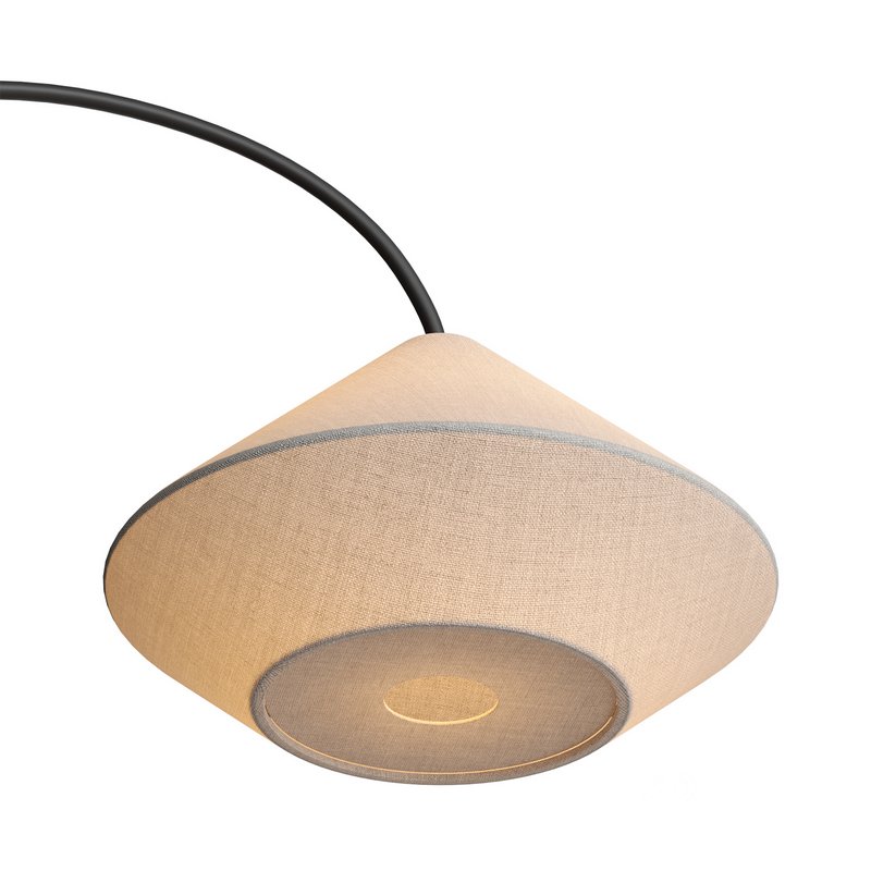 Avenir Dark Bronze Metal Arc Floor Lamp Image 4