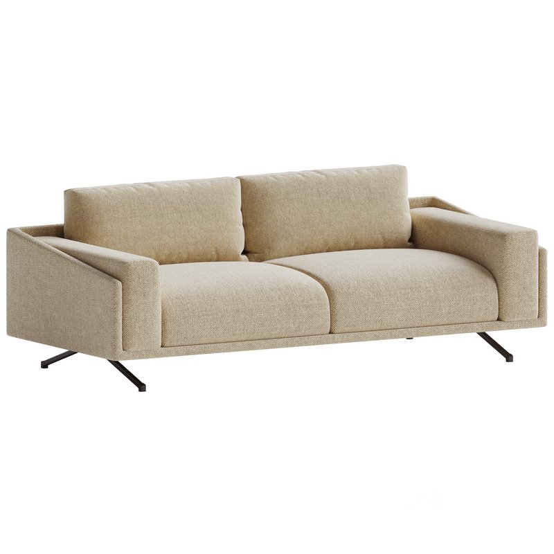 Marat 3 Seater Fabric Sofa Image 3
