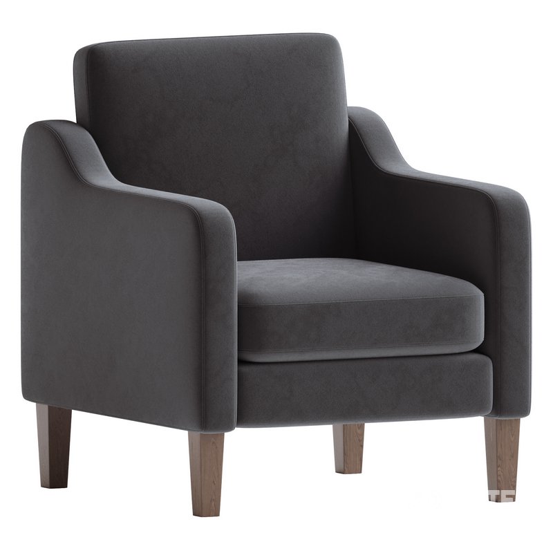 WINGLI Mid Century Modern Accent Chair Image 4