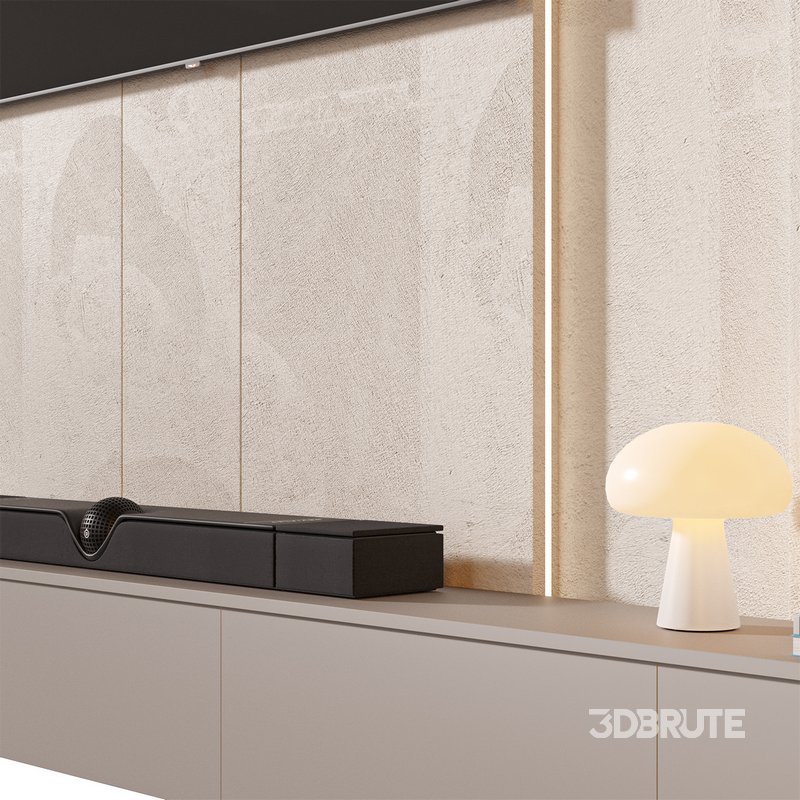 TV wall set 04 Image 2