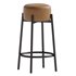 Colombe Upholstered Counter Stool with Metal Frame - Thumbnail 4