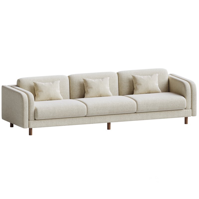 Pershing Curved Arm 104 Sofa Image 4