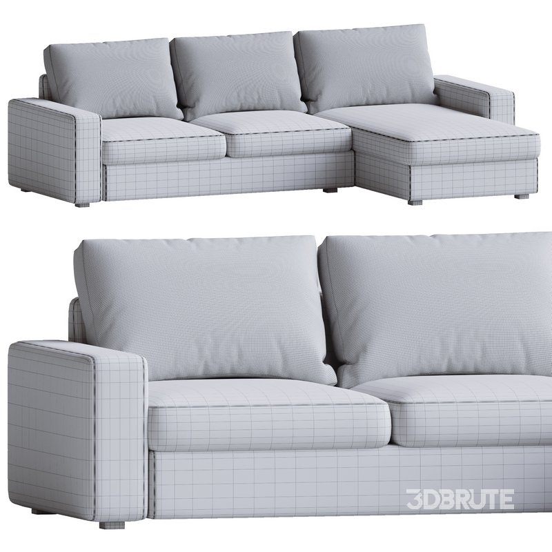 KIVIK 3 seater sofa white Image 4