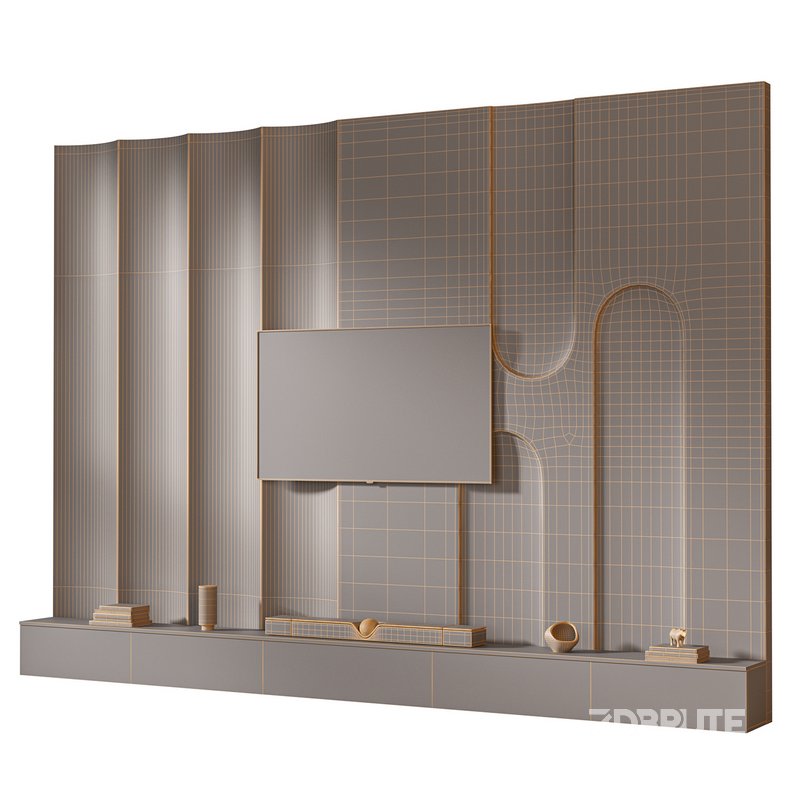 TV wall set 08 Image 5