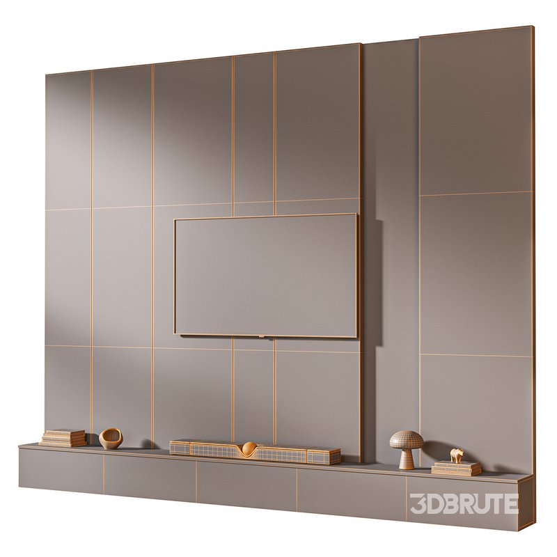 TV wall set 04 Image 6