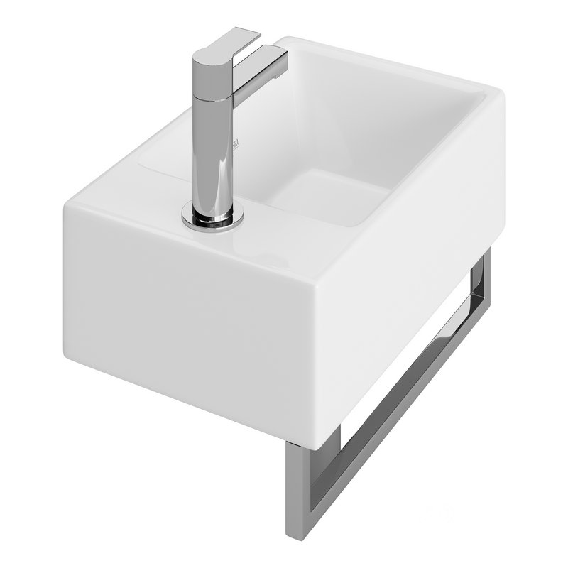 Villeroy Boch Memento Basin and Towel Rail Bundle Image 10