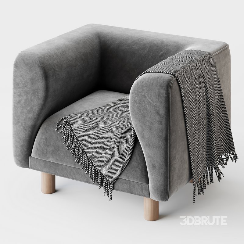 Veneto Velvet Poudre Armchair Image 10