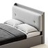 White Wooden Luxury Leather Upholstered Bed - Thumbnail 10