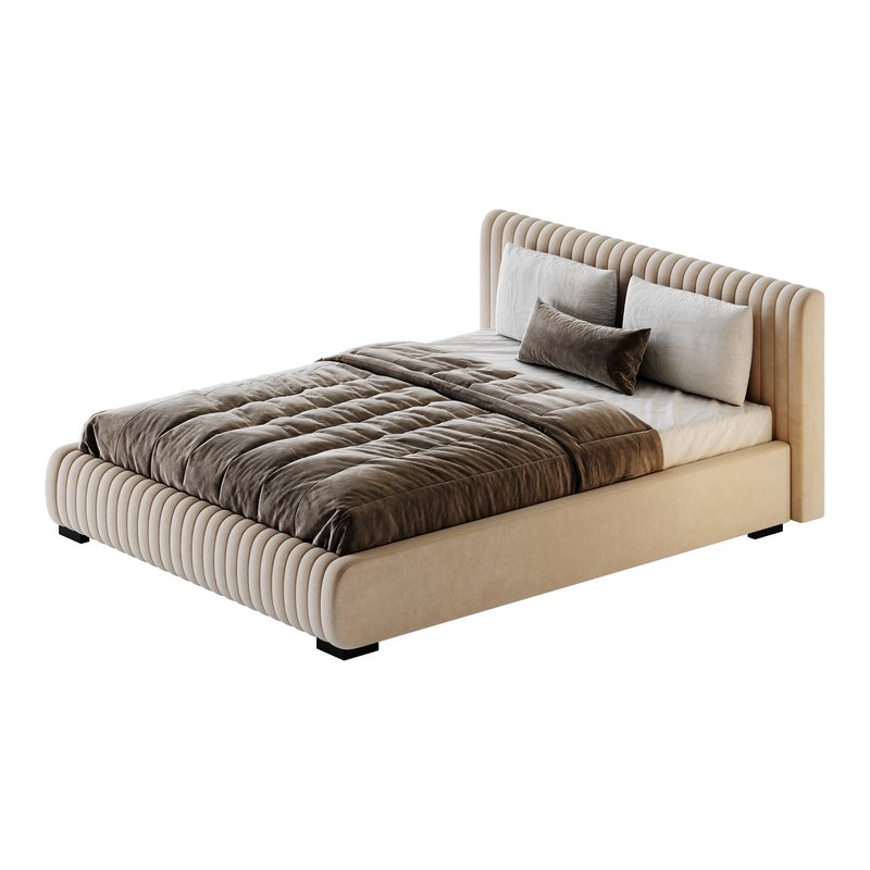 Fabric Stripe Pattern Bed Image 9