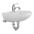 Nova Wall Mount Vessel Bathroom Sink Round Heavy Duty Ceramic - Thumbnail 9