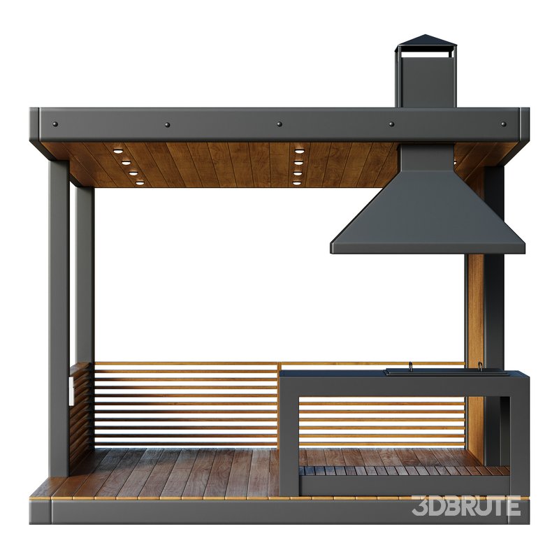 Modern gazebo with summer kitchen 1 Image 10