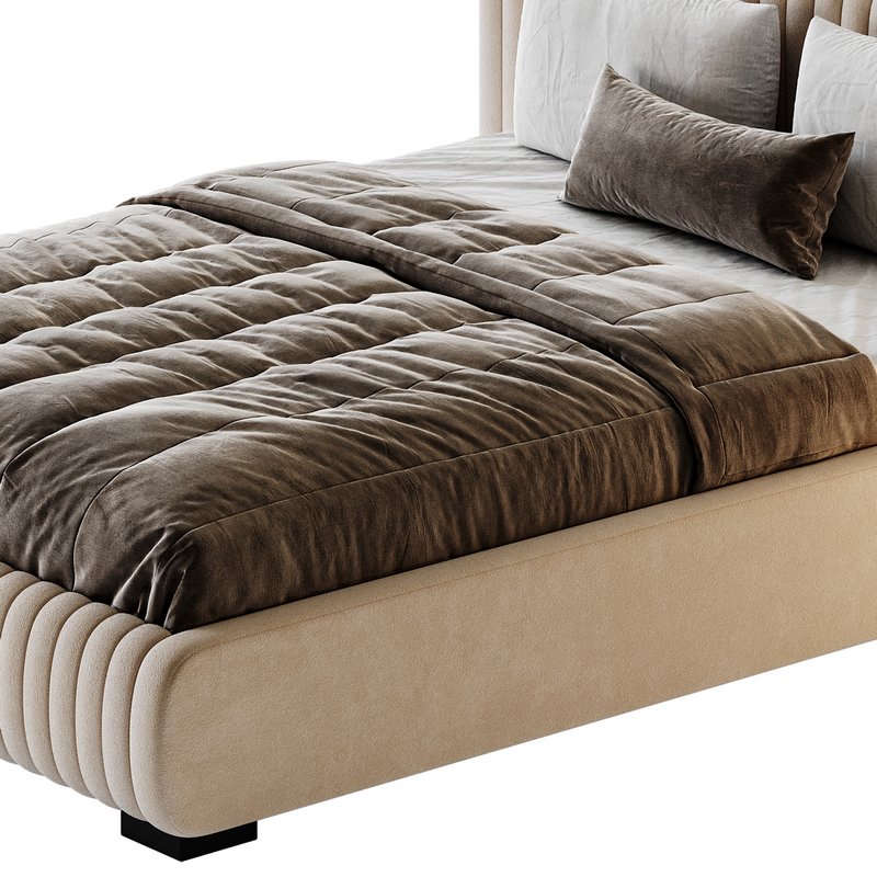 Fabric Stripe Pattern Bed Image 12