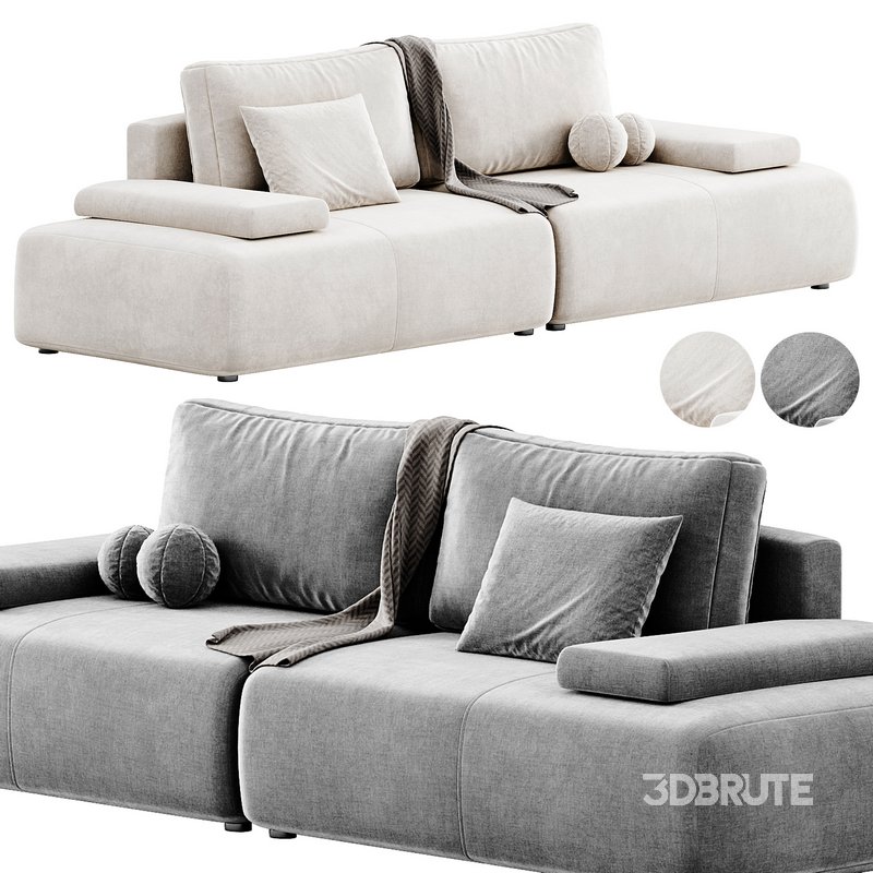 Hank L10 Two Seater Sofa By Weilai Concept Image 1