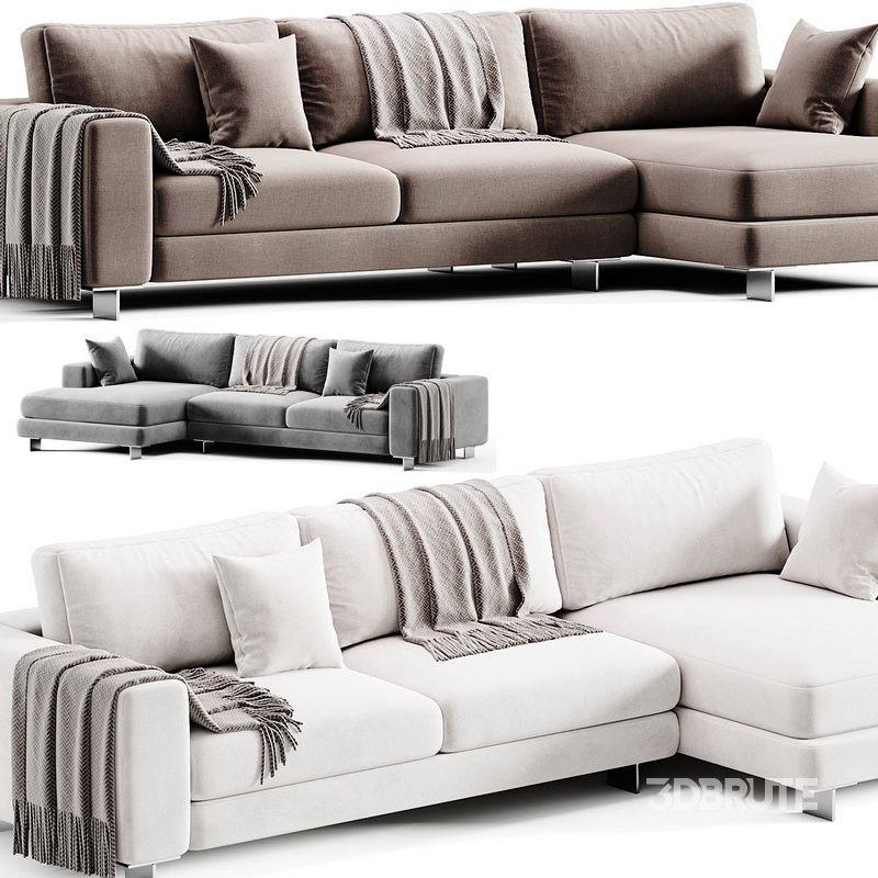 T TIME Sofa with chaise longue By Twils Image 6