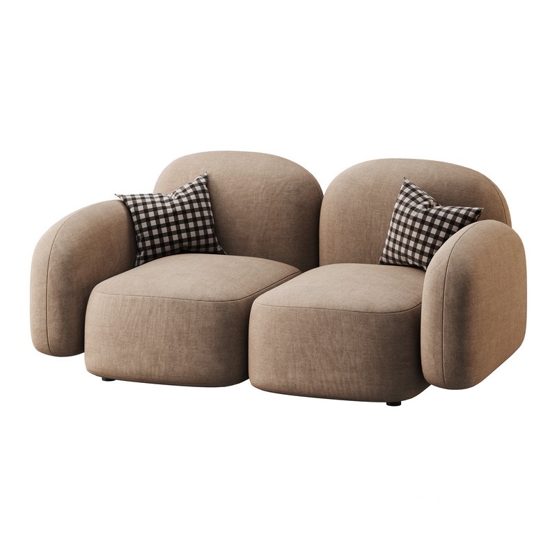 Modern Loveseat sofa Image 9