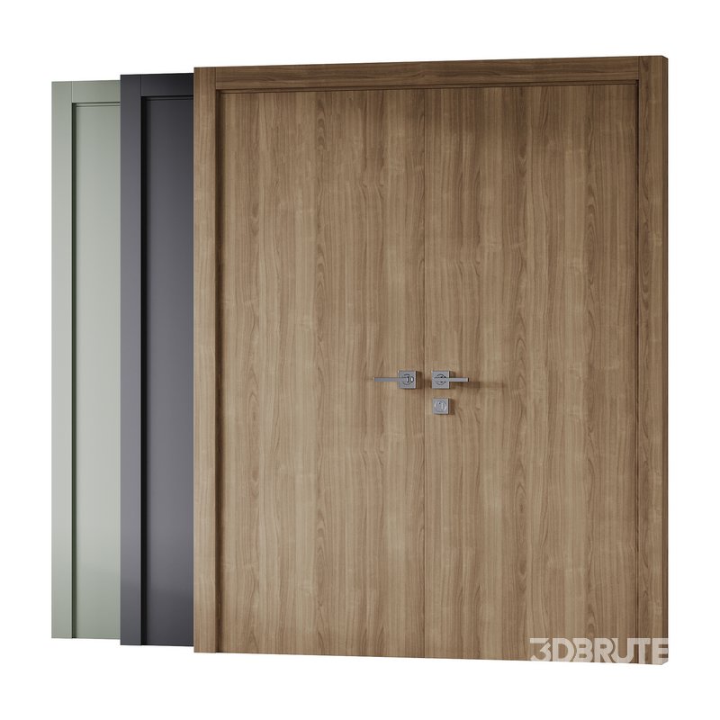 Optima Shambor Double doors Belldinni Modern Interior Door 2 Image 1