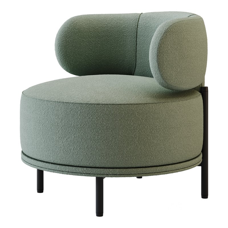 Penn Taupe Boucle Wing Back Accent Chair Image 10