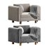 InMar Velvet Smoking Chair - Thumbnail 1