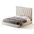 Grayish Upholstered luxury King Size Bed - Thumbnail 11