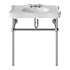 Console Sink Porcelain Belle Epoque with Black Nickel Support Legs - Thumbnail 10