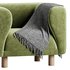 Veneto Velvet Poudre Armchair - Thumbnail 13