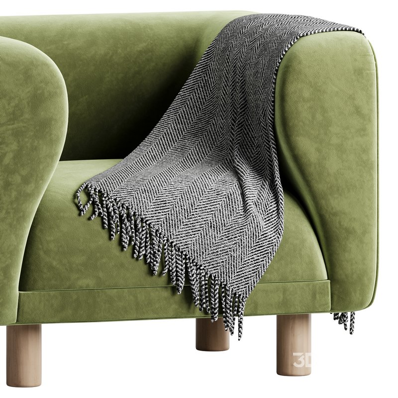 Veneto Velvet Poudre Armchair Image 13