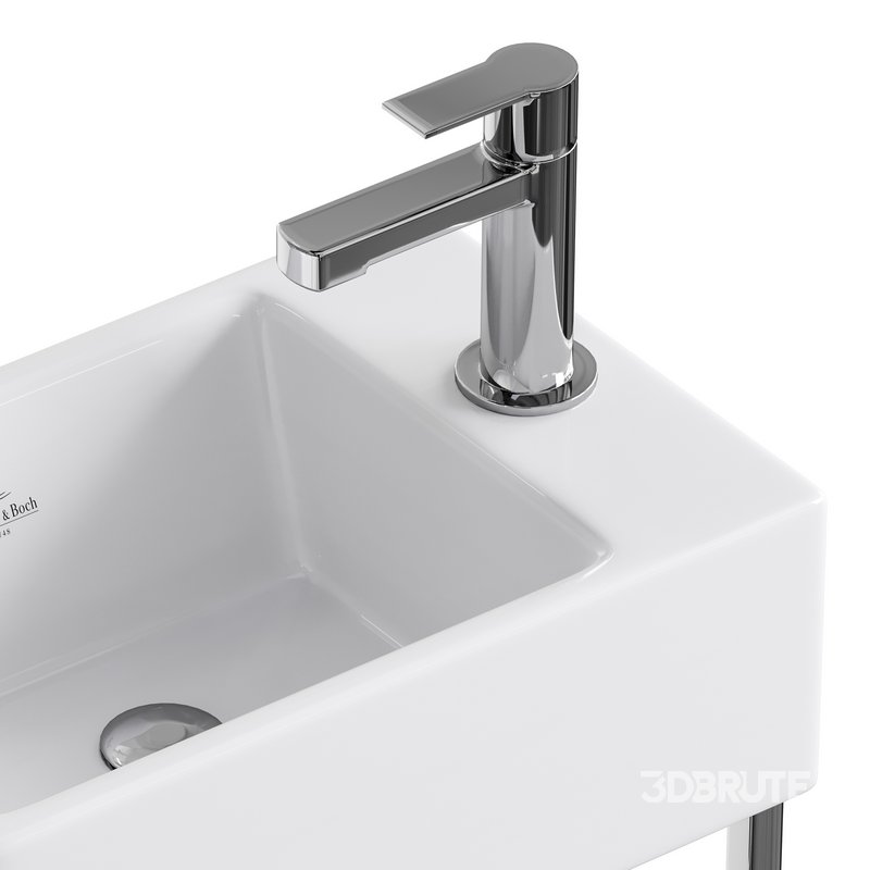 Villeroy Boch Memento Basin and Towel Rail Bundle Image 13