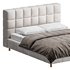 White-velvet-minimalist-bed - Thumbnail 14