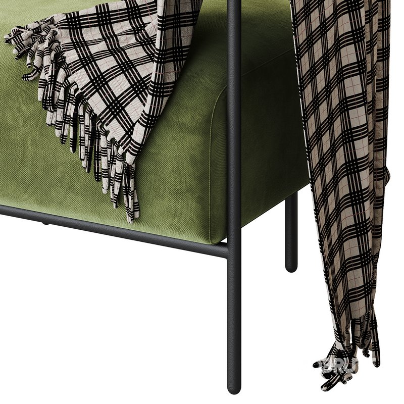 Fulbourn Rust Ochre Velvet Armchair Image 13