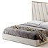 Grayish Upholstered luxury King Size Bed - Thumbnail 13