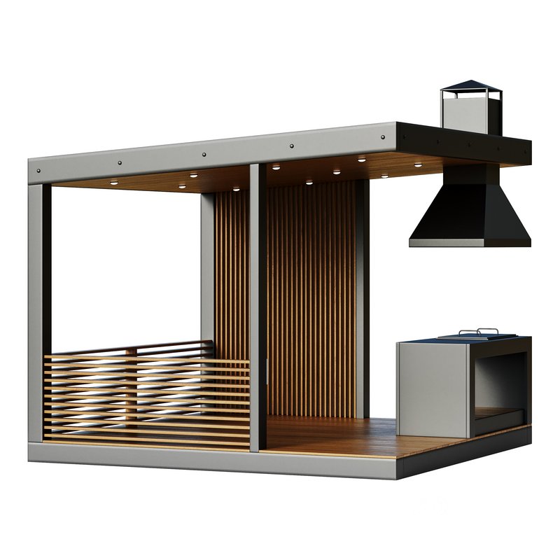 Modern gazebo with summer kitchen 1 Image 12