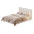 Dylan White Boucle Minimalist Bed Frame - Thumbnail 1