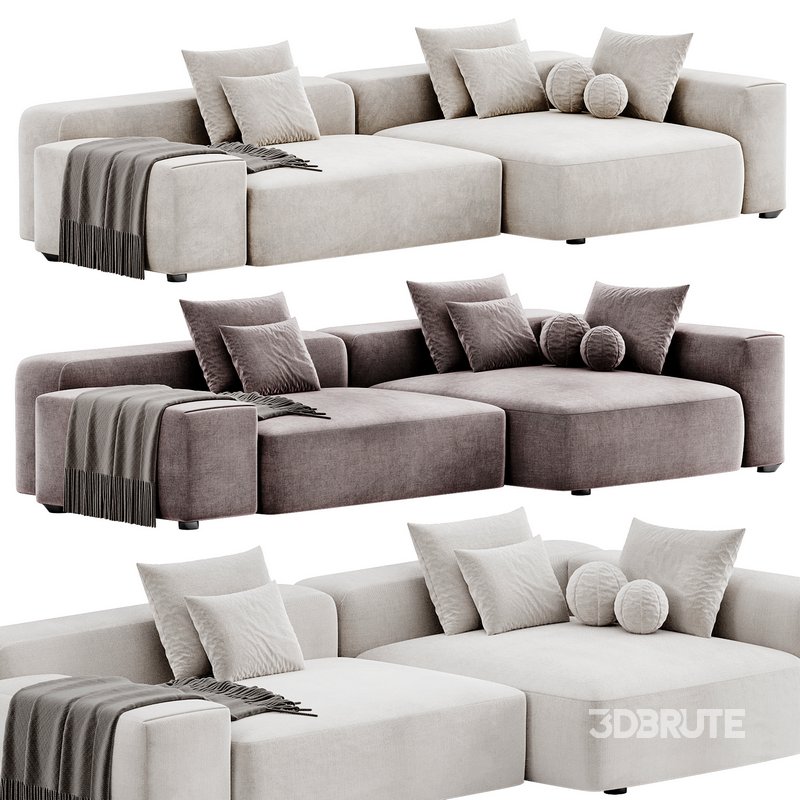 Pontone Sectional Sofa By Property Furniture Image 1