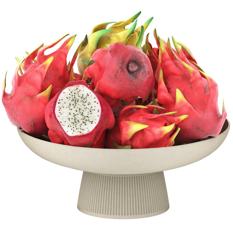 bowl of dragon fruits Image 1