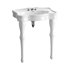 White Console Sink China Two Spindle Legs - Thumbnail 1