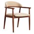 Modrest Cohen Walnut Dining Chair - Thumbnail 1