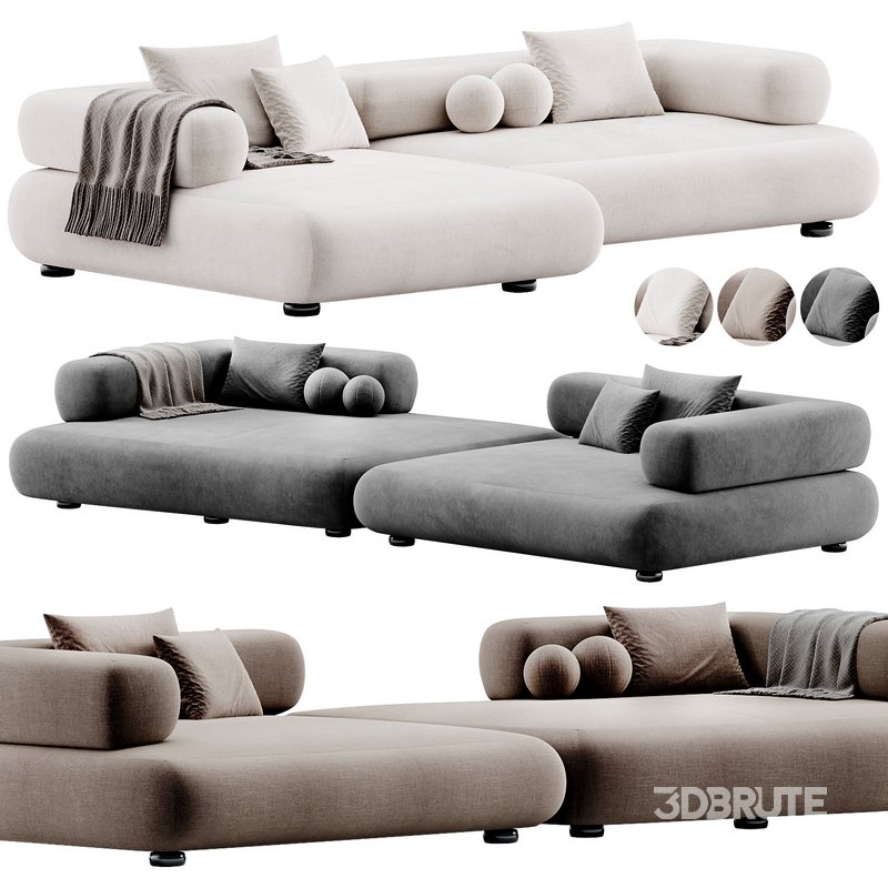 Cholet Sectional Sofa By Hessentia Cornelio Cappellini Image 1